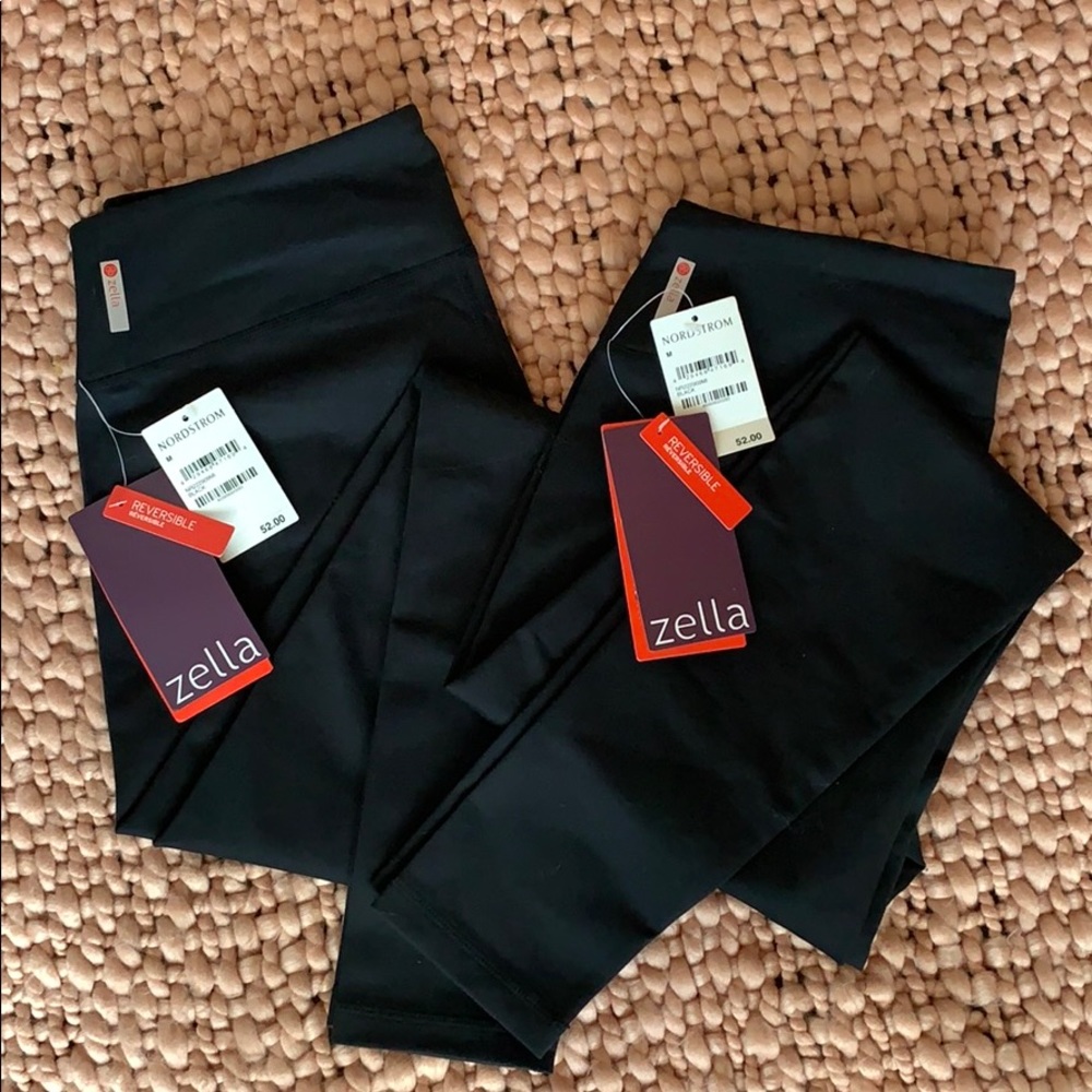 BRAND NEW REVERSIBLE ZELLA BLACK LEGGINGS